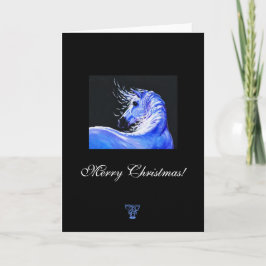 Cartão de Natal para amantes do cavalo