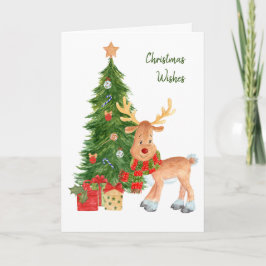 Cartão de Natal para Bebê de Bermudas Aquecidas