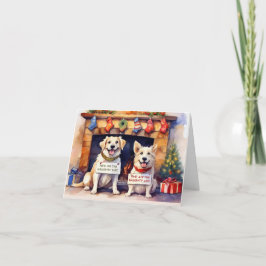 Cartão de Natal para Cães Doidos