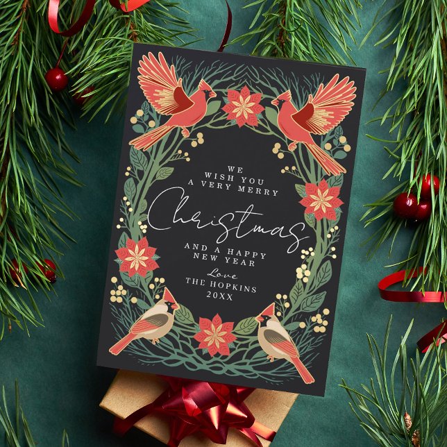 Cartão de Natal para Cardinhos Russos Encantados (Criador carregado)