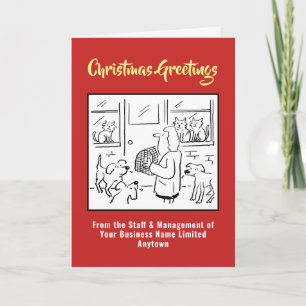 Cartão de Natal para Cirurgião Veterinário