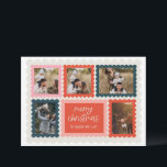 Cartão de Natal para Colagem de Fotos com Carimbo<br><div class="desc">Espalhe a alegria de férias com o nosso cartão de Natal personalizado, concebido para capturar o calor e a alegria da sua família. Personalize-o com sua foto favorita, mensagem sincera e detalhes exclusivos para uma saudação verdadeiramente memorável. Perfeito por enviar desejos de férias a entes queridos próximos e distantes, o...</div>