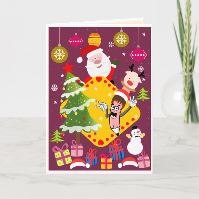 Cartão de Natal para Crianças - Cartão Interativo (Frente)