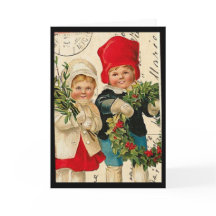 Cartão de Natal para Crianças Vintage