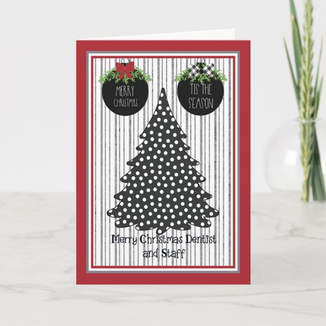 Cartão de Natal para Dentista e Funcionarios (Frente)