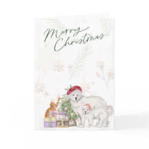 Cartão de Natal para gatos e cães