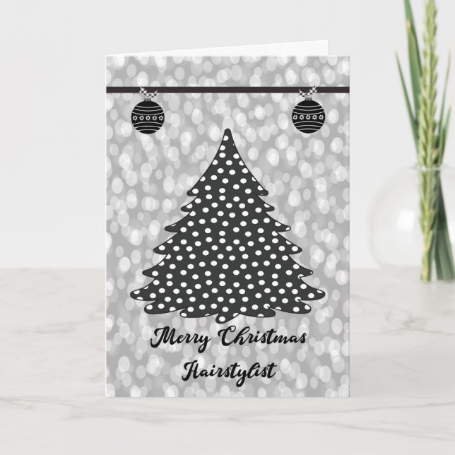 Cartão de Natal para Hairstylist (Frente)