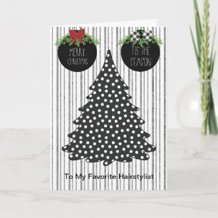 Cartão de Natal para Hairstylist