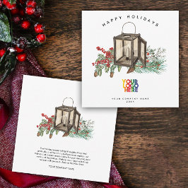 Cartão de Natal para Logotipo Empresarial Russo