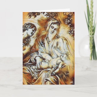 Cartão de Natal para Madonna e Criança