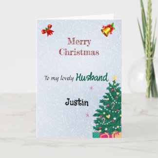Cartão de Natal para Marido