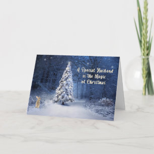 Cartão de Natal para Marido Especial Cênico