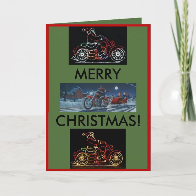 Cartão de Natal para Motocicletas (Frente)