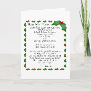 Cartão de Natal para Mulheres Sábias