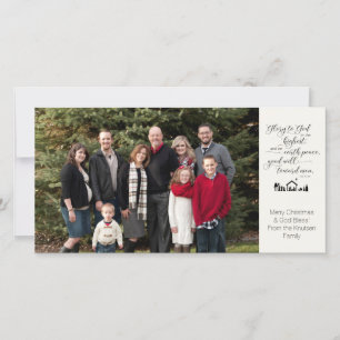 Cartão de Natal para Natividade Religiosa KJV Vers