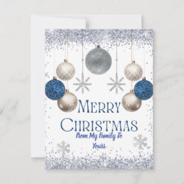 Cartão de Natal para neve