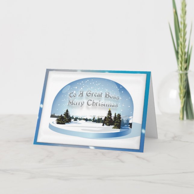 Cartão de Natal para o chefe (Frente)