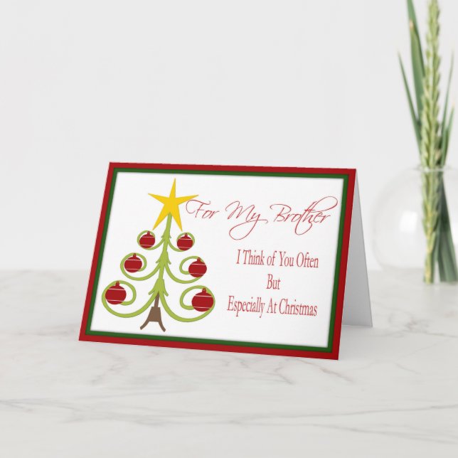Cartão de Natal para o irmão (Frente)