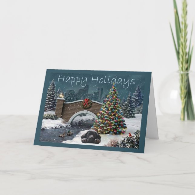 Cartão de Natal para o Labrador Retriever13 (Frente)