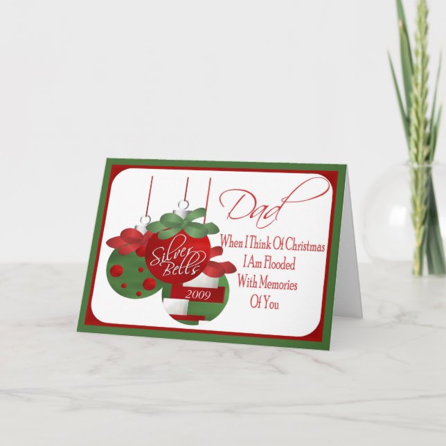 Cartão de Natal para o pai (Frente)