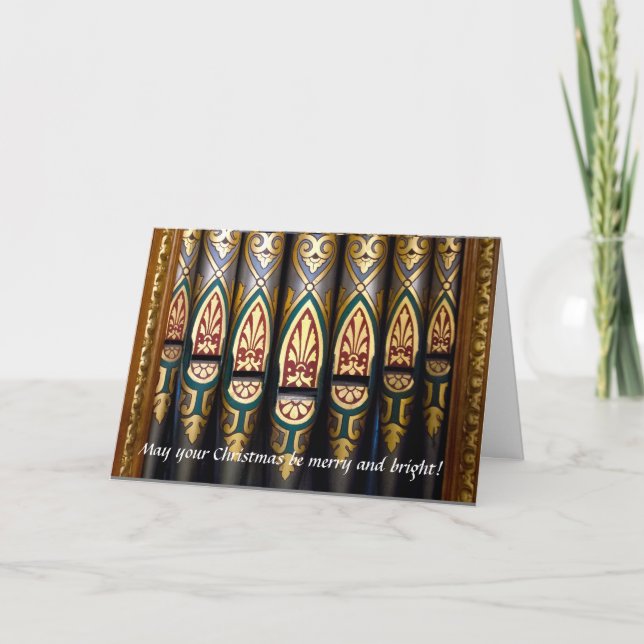 Cartão de Natal para órgãos bonito (Frente)