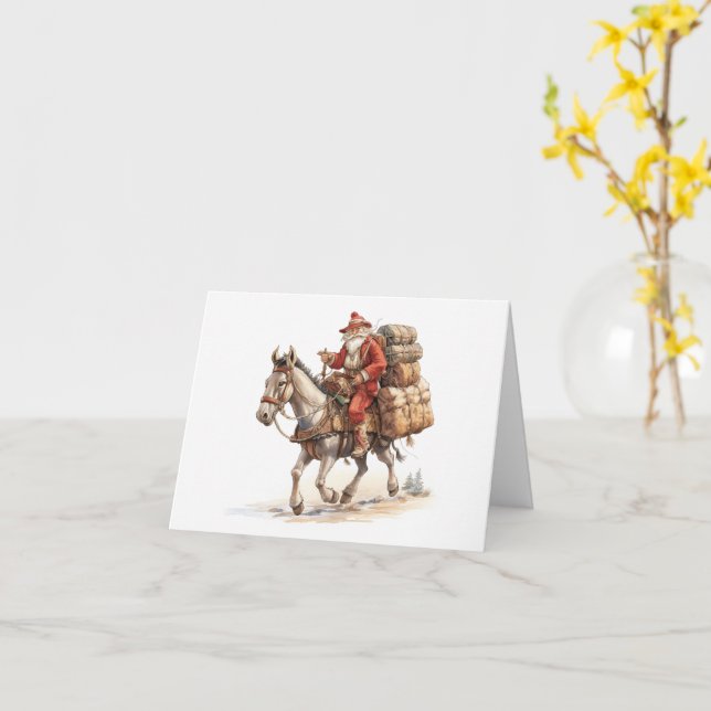 Cartão de Natal para Papais noeis do sudoeste (Flor Amarela)