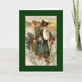 Cartão de Natal para Papais noeis Vintage