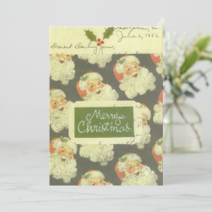 Cartão de Natal para Papais noeis Vintage