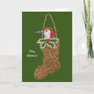 Cartão de Natal para recheio de meia