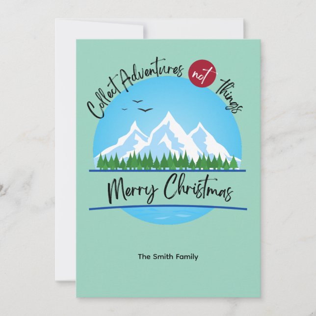 Cartão de Natal para Recolher Aventuras (Frente)