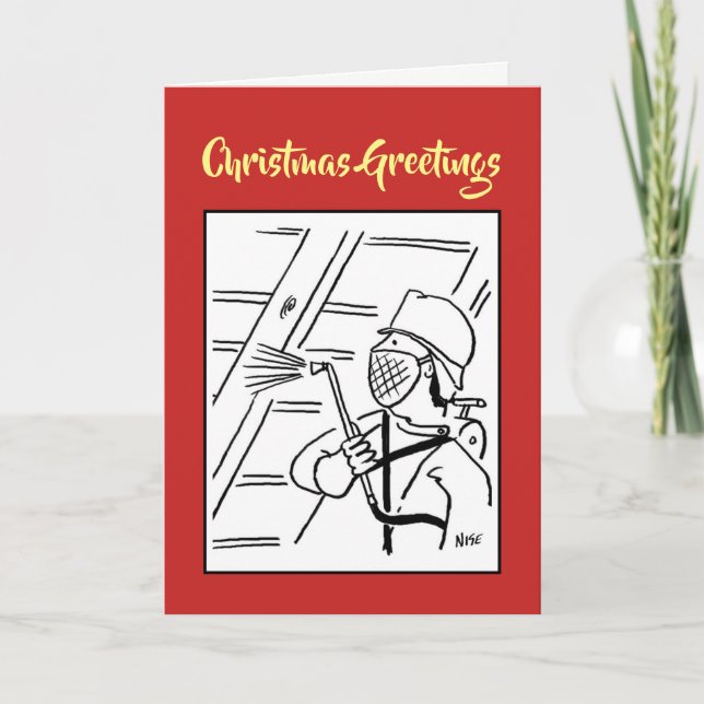 Cartão de Natal para Tratamento de Madeira (Frente)