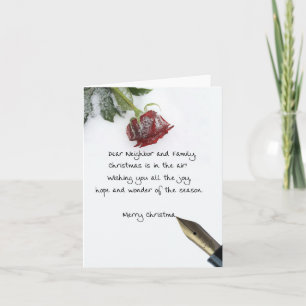 Cartão de Natal para Vizinho e Família