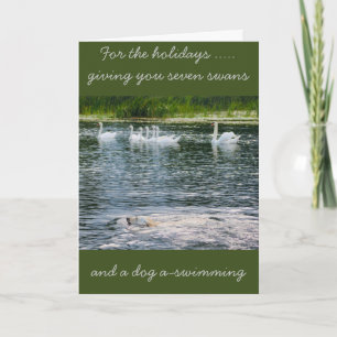 Cartão de Natal Patas e Penas