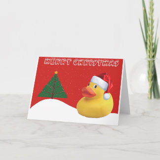 Cartão de Natal Pato