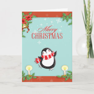 Cartão de Natal PENGUIN