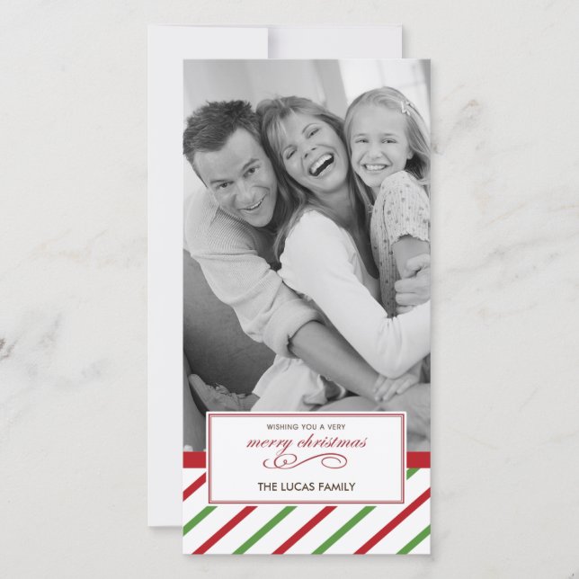 Cartão de Natal Peppermint (Frente)