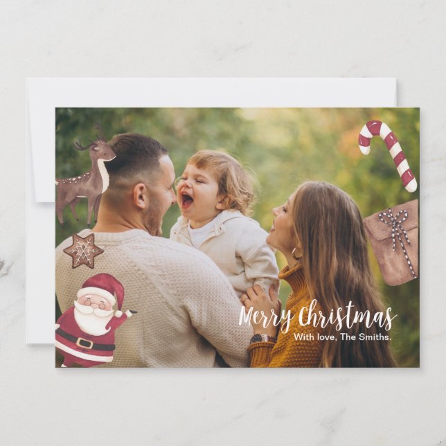 Cartão de Natal personalizado (Frente)