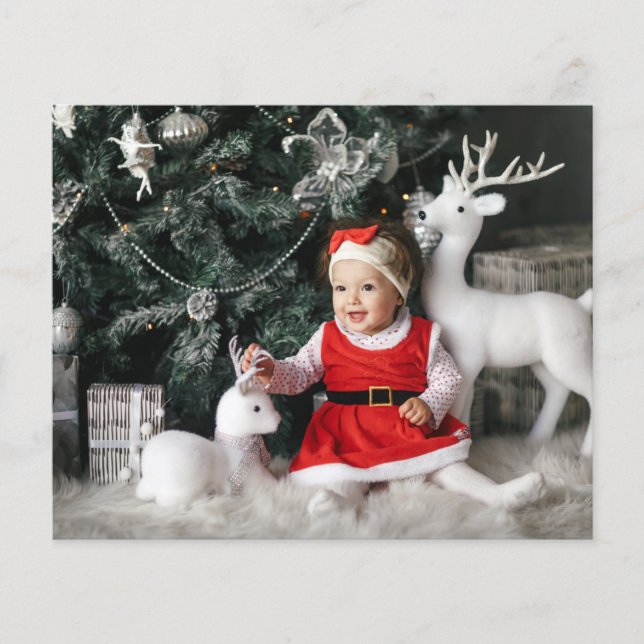 Cartão de Natal Personalizado com Foto (Frente)