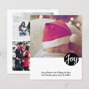 Cartão de Natal Personalizado com Foto BUDGET Joy