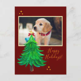 cartão de NATAL personalizado com FOTO de cachorro