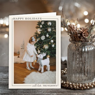 Cartão de Natal Personalizado com Foto de Família