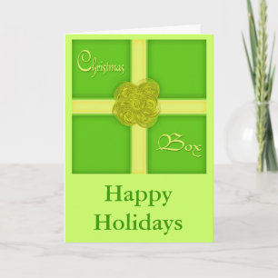 Cartão de Natal Personalizado de Caixa de Natal Bo