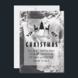 Cartão de Natal Personalizado de Casal Romântico<br><div class="desc">Cartão com fotos Personalizado de Natal Mais Feliz</div>
