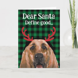 Cartão de Natal personalizado do seu Bloodhound
