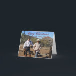 Cartão de Natal personalizado do vale do Sun<br><div class="desc">Criar seu próprio cartão de Natal personalizado com sua imagem,  seu logotipo do clube e seu nome ou aliás.</div>