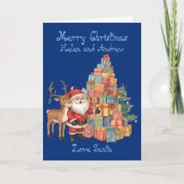 cartão de Natal personalizado e caprichoso do Papa
