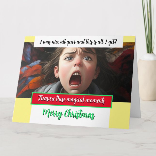 Cartão de Natal Personalizado É TUDO O QUE EU TENH (Frente)