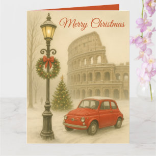 Cartão de Natal Personalizado em Roma Feliz Natal