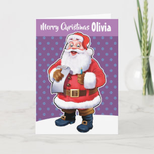 Cartão de Natal personalizado "Feliz Natal, seu no