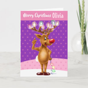 Cartão de Natal personalizado "Feliz Natal, seu no